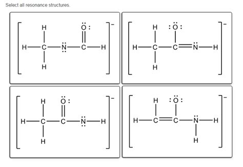 Solved Select all resonance structures. | Chegg.com