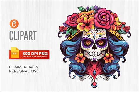 La Catrina Day of the dead Clipart PNG (3190656)