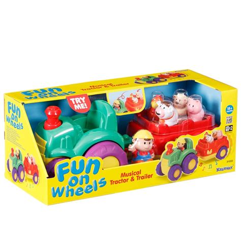 Fun on Wheels Musical Tractor & Trailer | Toys - B&M