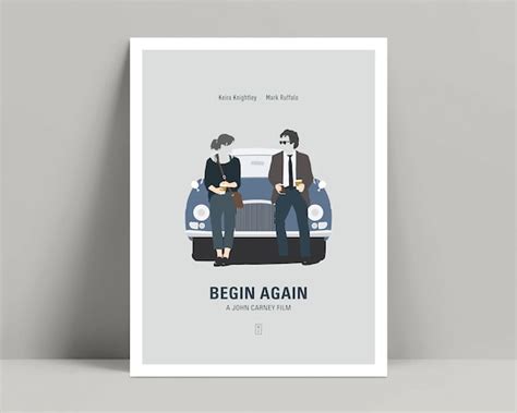 Begin Again Minimalist Poster Begin Again Poster - Etsy