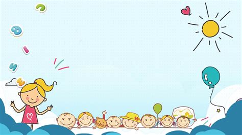 Background for powerpoint presentation, Powerpoint template free, Cartoon kids