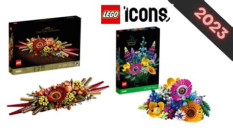 2023 LEGO Botanical sets 10313 Wildflower Bouquet and 10314 Dried Flower Centrepiece revealed ...