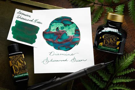 Diamine Sherwood Green: Fountain Pen Ink Review - The Goulet Pen Company