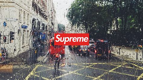 HD wallpaper: supreme, water drops, London | Wallpaper Flare