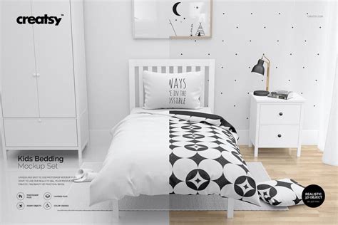 18+ Beautiful Bed Mockup PSD Templates - Mockup Den