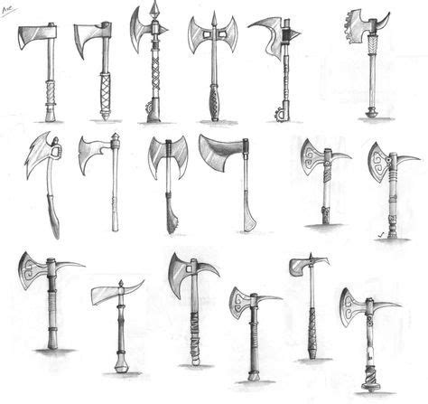 Axe Weapon Drafts by NoveliaProductions on deviantART Axe Drawing, Drawing Tips, Drawing ...