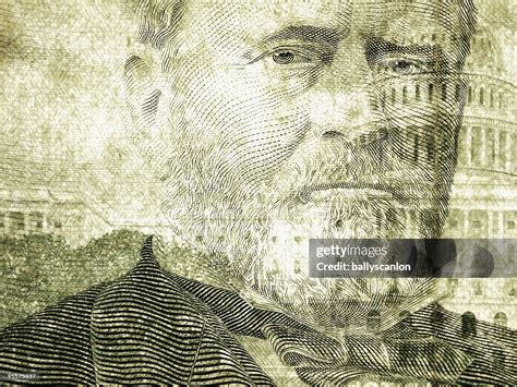 President Ulysses S Grant On Fifty Dollar Bill High-Res Stock Photo ...