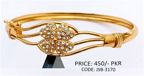 Heart Design Fancy Gold Plated Fashion Bracelet Price in Pakistan – J.S ...