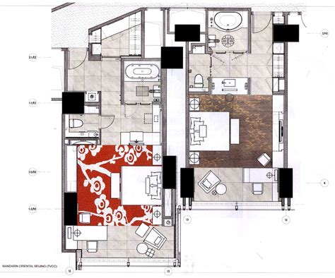 (update) Mandarin Oriental, Beijing CCTV | Hotel plan, Floor plan hotel ...