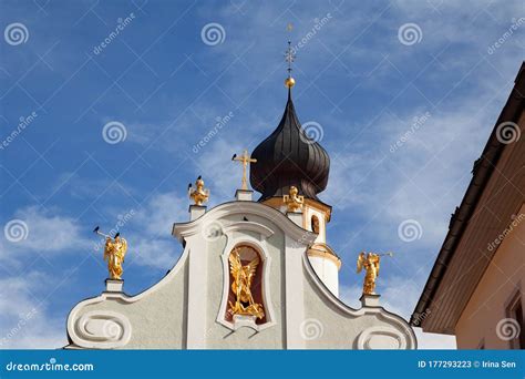 Northern Italy - San Candido, Church of San Michele Stock Image - Image ...