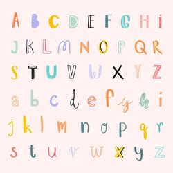 Doodle Art Alphabet Vector Images (over 7,100)