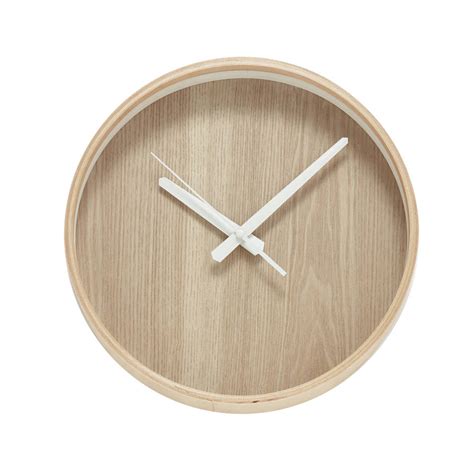 minimalist wooden clock by peastyle | notonthehighstreet.com