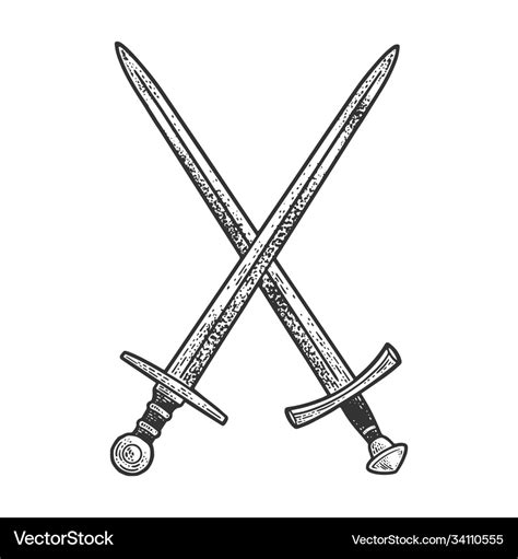 Crossed Sword Vector