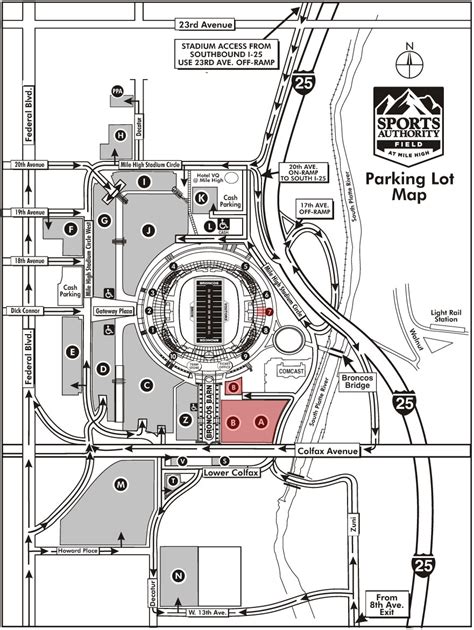 Broncos Stadium Parking Map - Goimages U