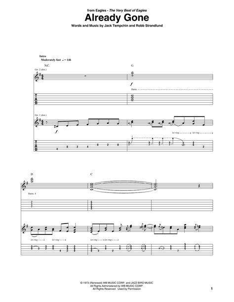 Already Gone by Eagles - Guitar Tab - Guitar Instructor