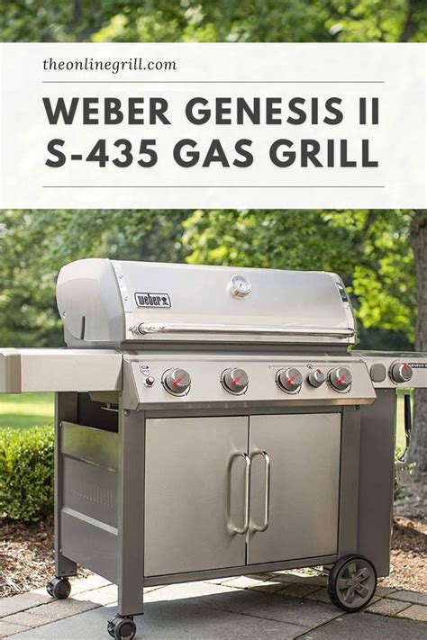 Weber Genesis II E-435 Black 4-Burner Liquid Propane Gas Grill With ...