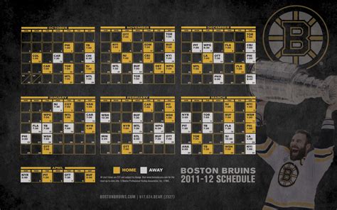 Bruins Schedule Wallpaper - WallpaperSafari