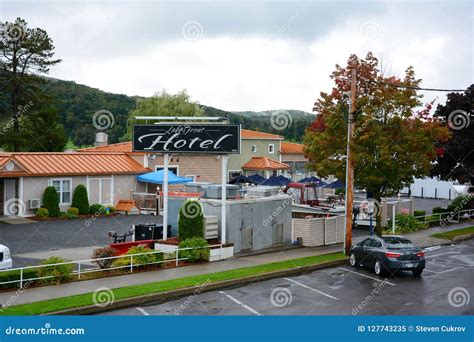 Lake Front Hotel, Cooperstown, NY Editorial Image - Image of ...