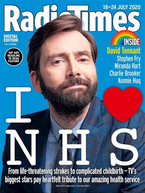 UK Radio Times Magazine 18 July 2020: David Tennant (1 of 4 Covers) - YourCelebrityMagazines