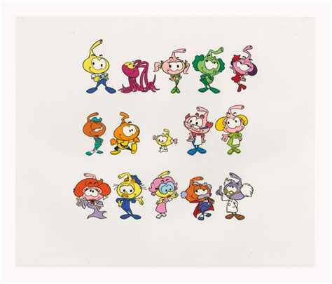 The Snorks 14-Character Master Color Model/Size Comparison Cel Lot #63345 Heritage Auctions ...