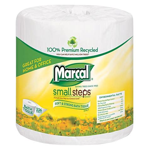 Marcal 100% Recycled 4.3 in. x 3.66 in. Bath Tissue 2-Ply (48-Rolls)-MRC6079 - The Home Depot