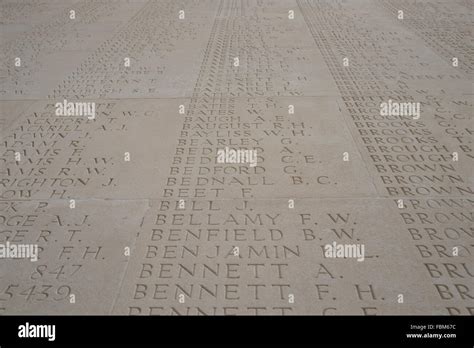 Thiepval memorial names hi-res stock photography and images - Alamy