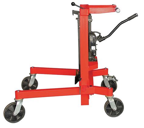 DAYTON Drum Truck, 880 lb Load Capacity, 53 in Overall Length, Steel, Drum Capacity 55 gal ...