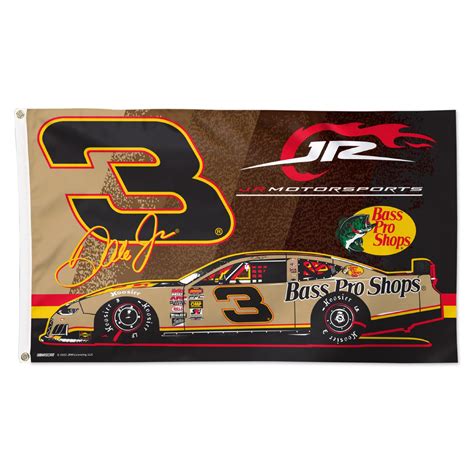 JR Motorsports Dale Jr #3 Bass Pro Shops 3' x 5' Deluxe Flag | Shop the ...