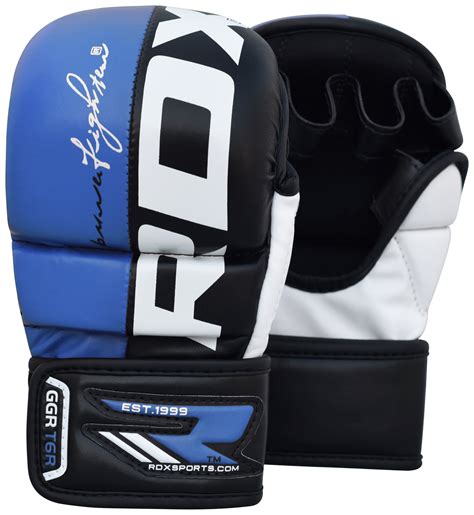 Review of RDX - Large to XLarge Mixed Martial Arts Training Gloves -Blue