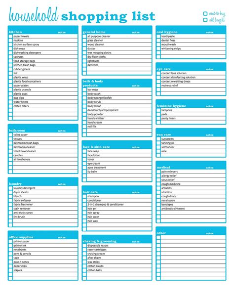 40+ Printable Grocery List Templates (Shopping List) ᐅ TemplateLab
