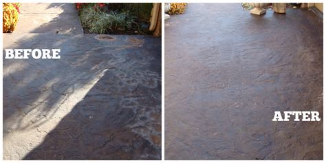 Clean and Seal concrete - before and after. www.sealwizeofoklahoma.com www.facebook.com ...