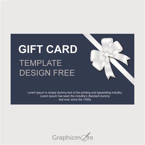Gift Card Template Design Free Vector File Download