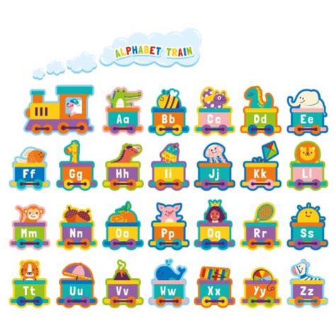 ABC Alphabet Train Bulletin Board Borders for Preschool Kindergarten ...