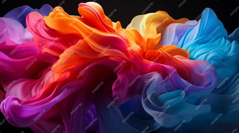 Premium AI Image | Colorful Vapor Smoke Background realistic smoke with various colors