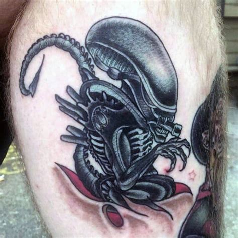 50 Xenomorph Tattoo Designs For Men - Alien Film Ink Ideas