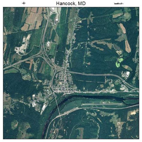 Aerial Photography Map of Hancock, MD Maryland