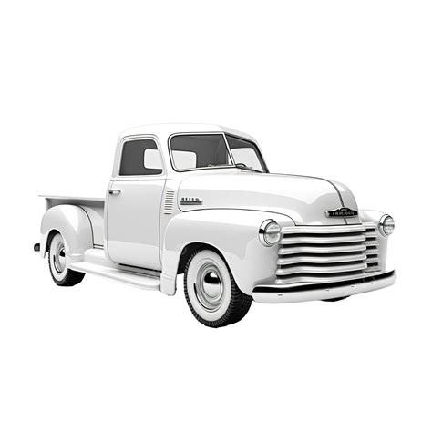 Clipart Of 1950 Chevy Pickup Truck