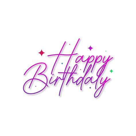 Happy Birthday Text Transparent, Happy Birthday, Happy Birthday Text, Happy PNG and Vector with ...