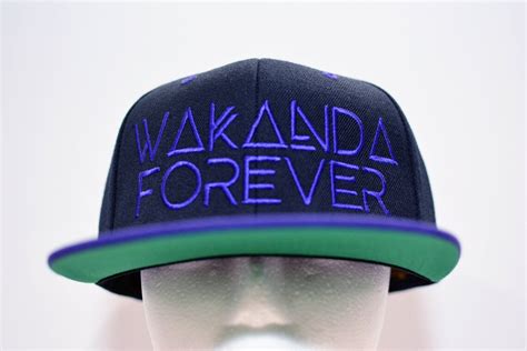 Wakanda Forever Black Panther Hat Marvel Black Panther Hat | Etsy