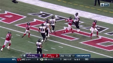 Highlight: Lamar Jackson Fumbles, Falcons Return for Touchdown