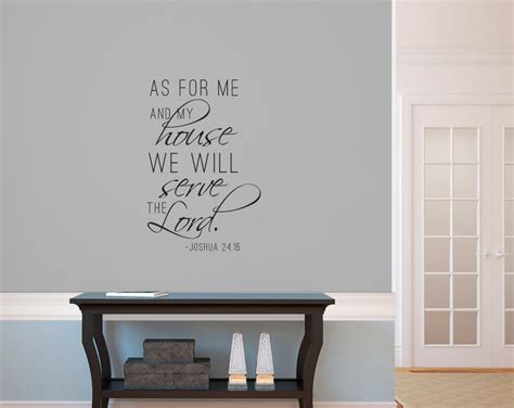 As for Me and My House Quote Vinyl Wall Art Decal Custom | Etsy