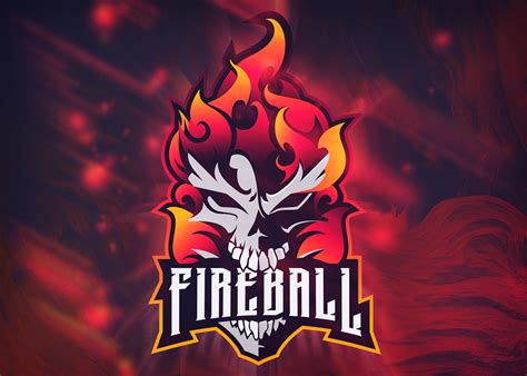 Flaming Skull Mascot on Behance