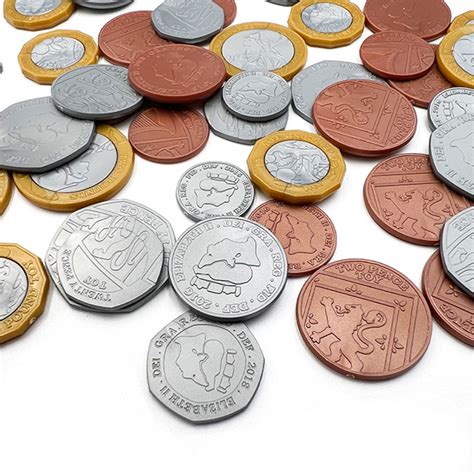 80Pcs Mix Pound Sterling Coins Play Money | PLOMA