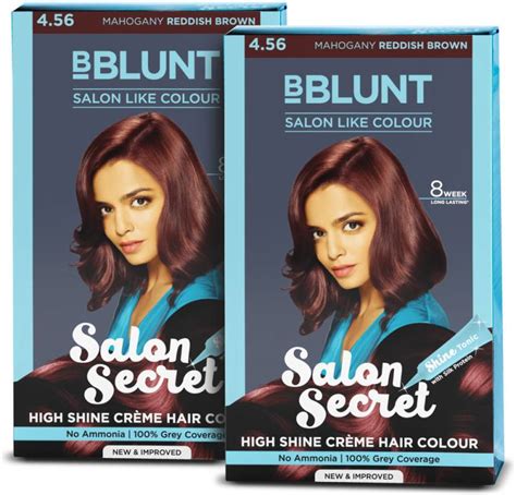 BBlunt Salon Secret High Shine Crème Hair Colour - Mahogany , Mahogany - Price in India, Buy ...