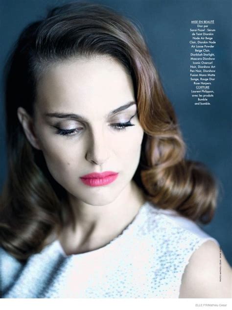 Natalie Portman Channels Classic Hollywood Beauty in Dior for Elle France | Natalie portman ...