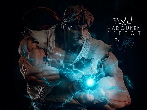 Ryu Hadouken Effect on Behance