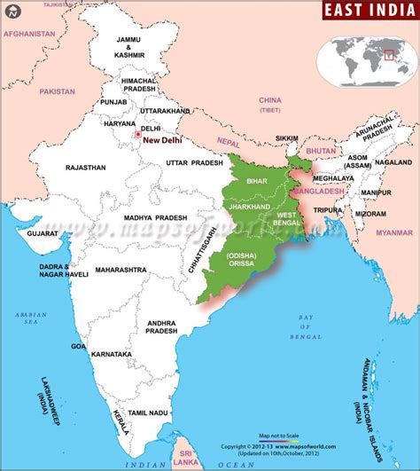 map of india showing the major cities