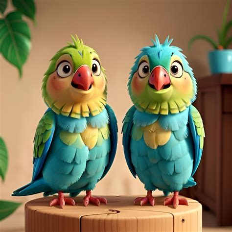 Premium AI Image | 3d colorful macaw parrot
