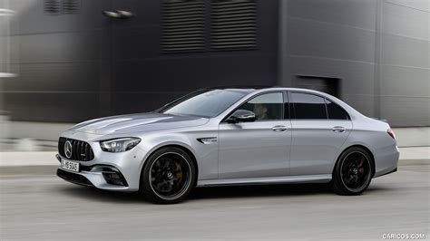 2021 Mercedes-AMG E 63 S (Color: Hightech Silver Metallic) - Side | Caricos