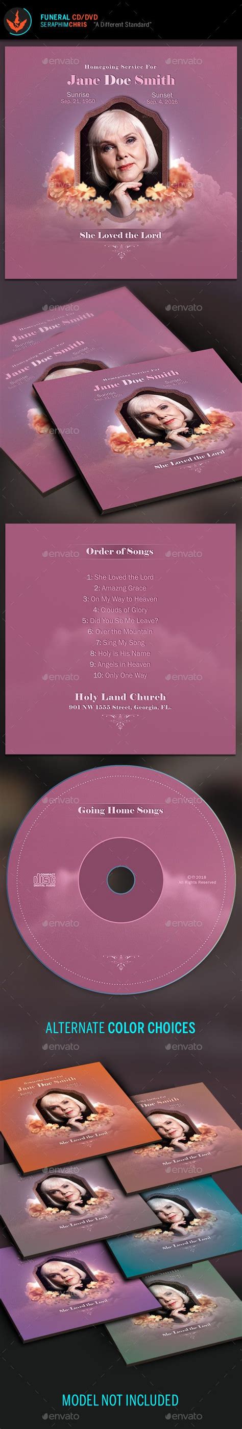 Funeral CD/DVD Template Memorial Program, Memorial Cards, Funeral Order Of Service, Program ...